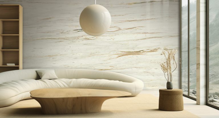 Bianco Venato Gold — мрамор — фотография камня