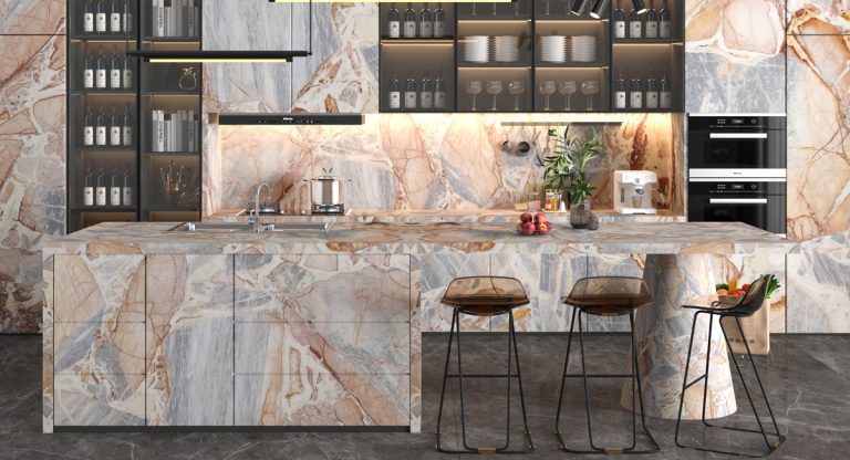 Breccia Cielo — мрамор — фотография камня