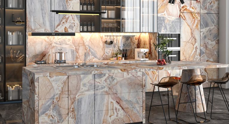 Breccia Cielo — мрамор — фотография камня