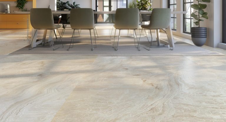 Travertine Ivory Cross Cut — травертин — фотография камня