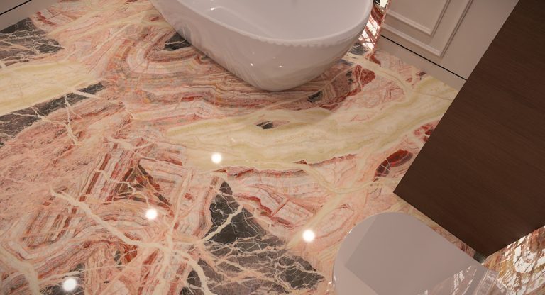 Onice Red Spider — оникс — фотография камня