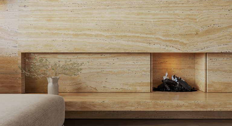 Travertine Striato — травертин — фотография камня
