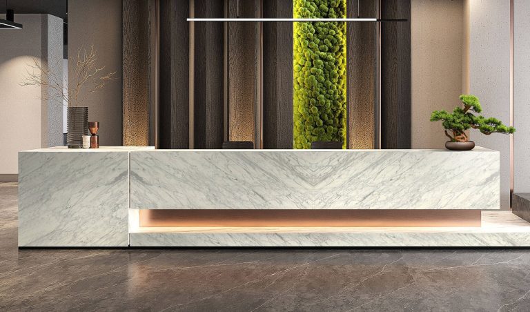 Bianco Belgia — мрамор — фотография камня