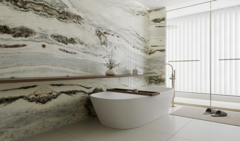 Calacatta Wave White — мрамор — фотография камня