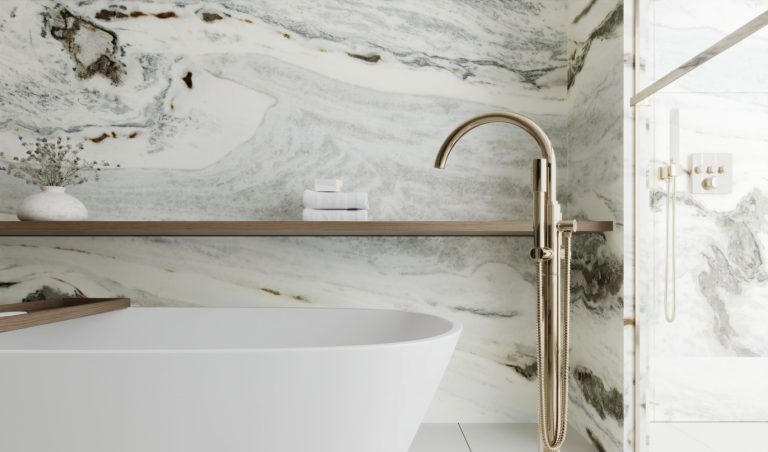 Calacatta Wave White — мрамор — фотография камня