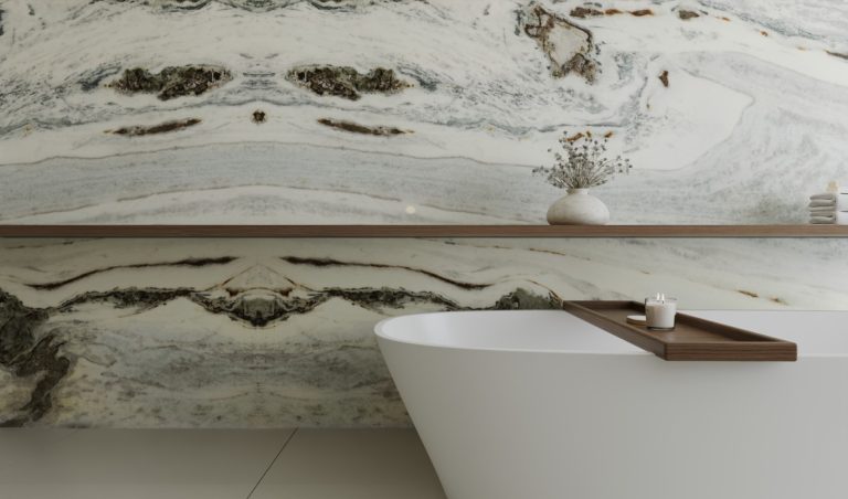 Calacatta Wave White — мрамор — фотография камня