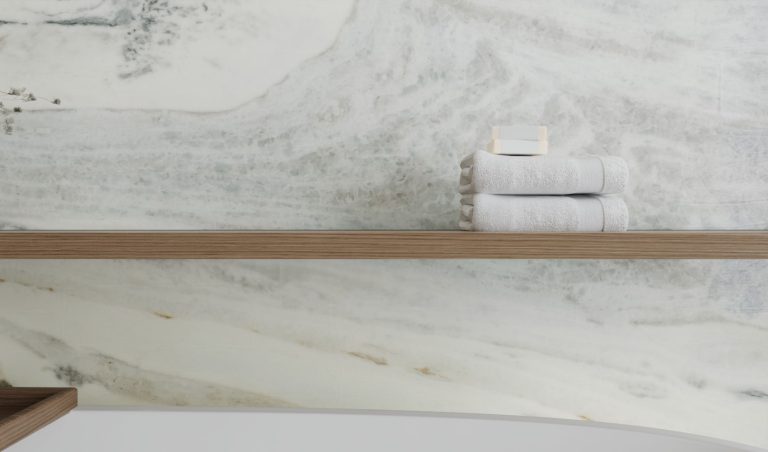 Calacatta Wave White — мрамор — фотография камня