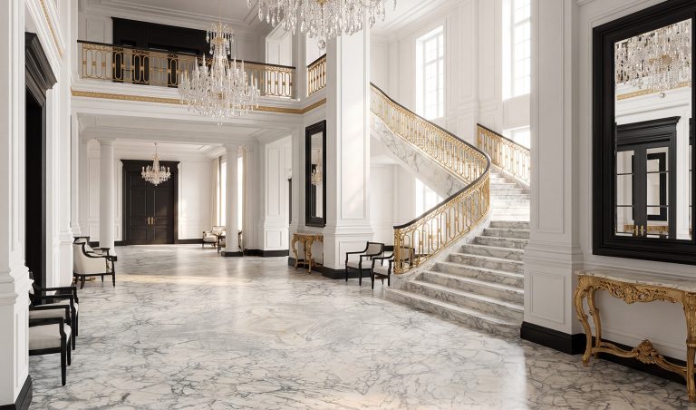 Calacatta Paonozzo White — мрамор — фотография камня