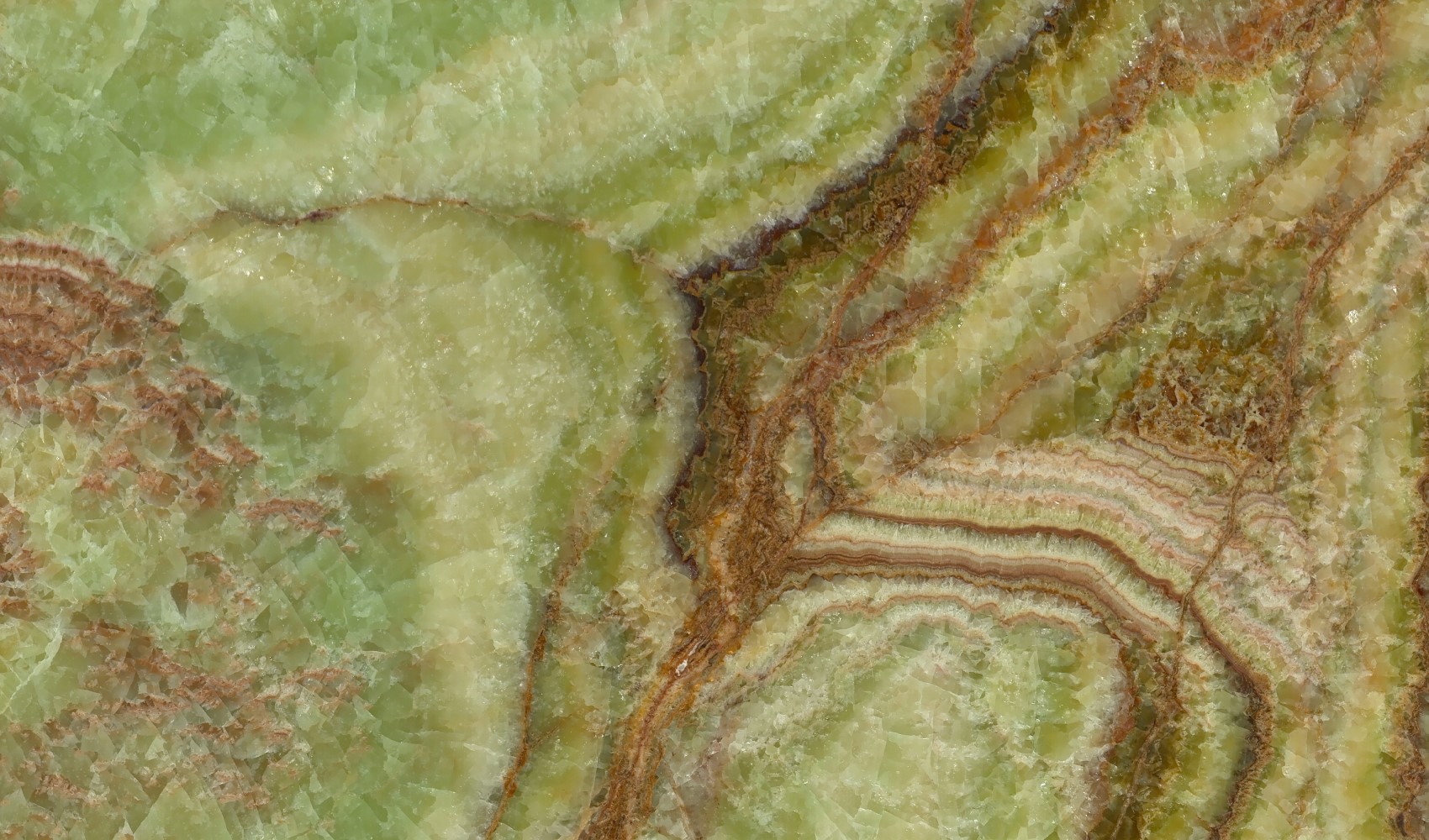 Onice Verde Cristallo — оникс — фрагмент
