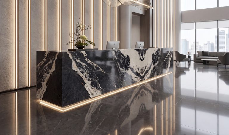 Calacatta Nero — мрамор — фотография камня