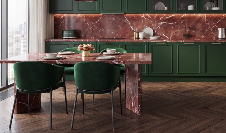 Rosso Imperiale — мрамор — фотография камня