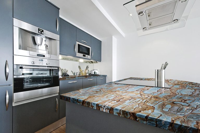 Blue Roma — кварцит — фотография камня