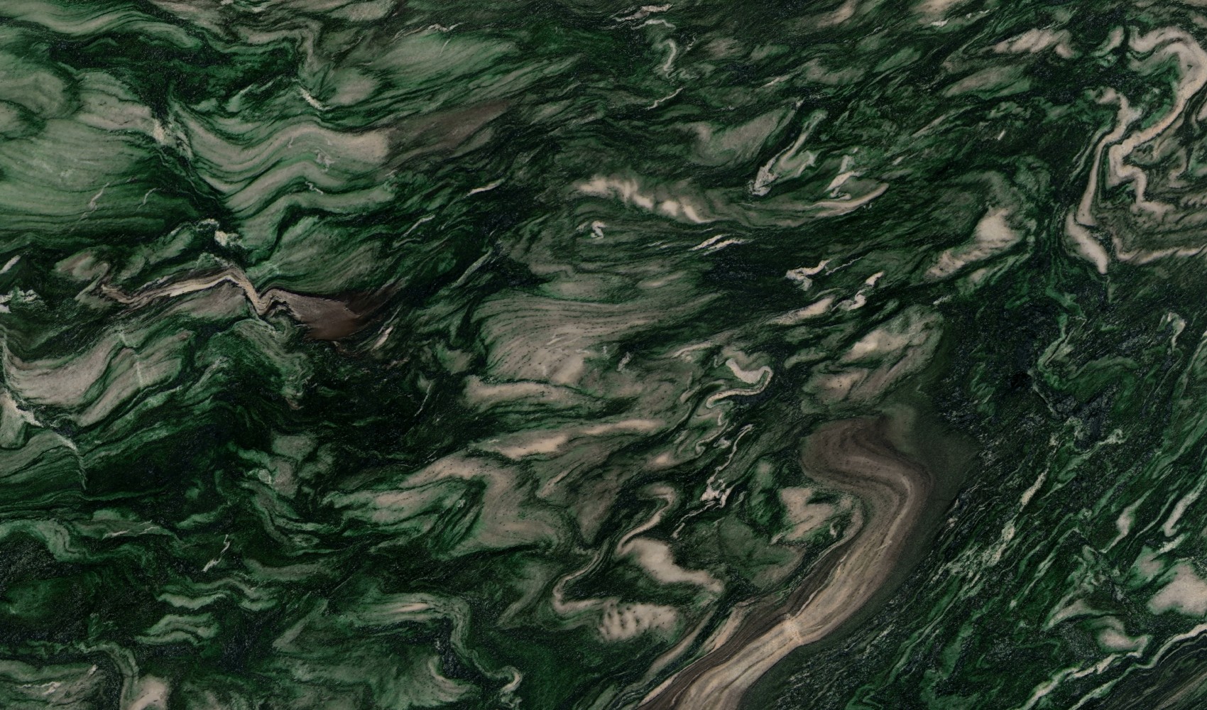 Verde Lapponia — кварцит — фрагмент