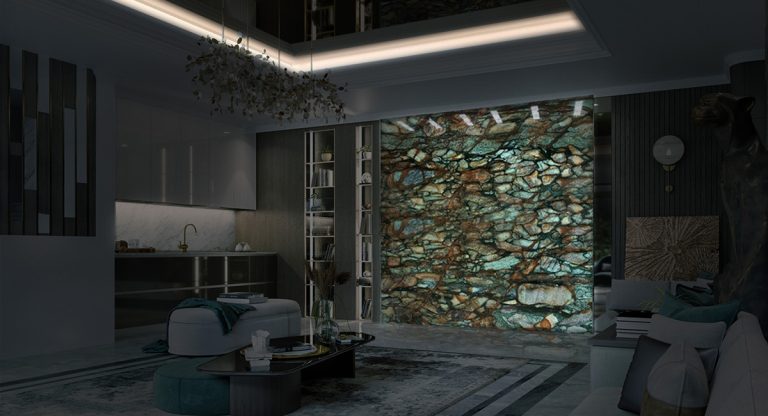 Breccia Fuchsite — кварцит — фотография камня