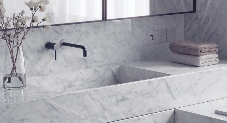 Bianco Carrara — мрамор — фотография камня