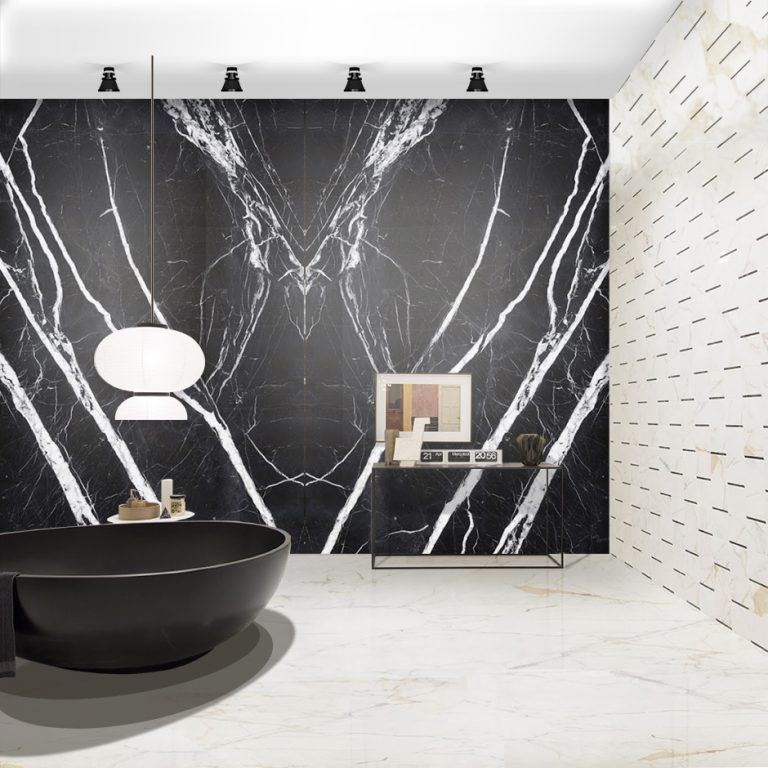 Black Marquina — мрамор — фотография камня