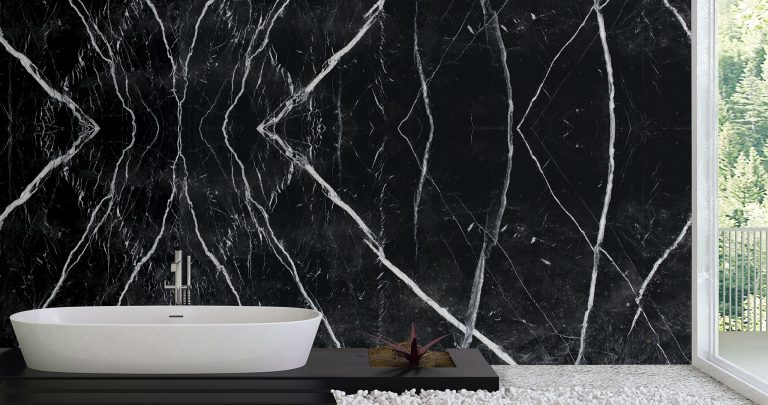 Black Marquina — мрамор — фотография камня