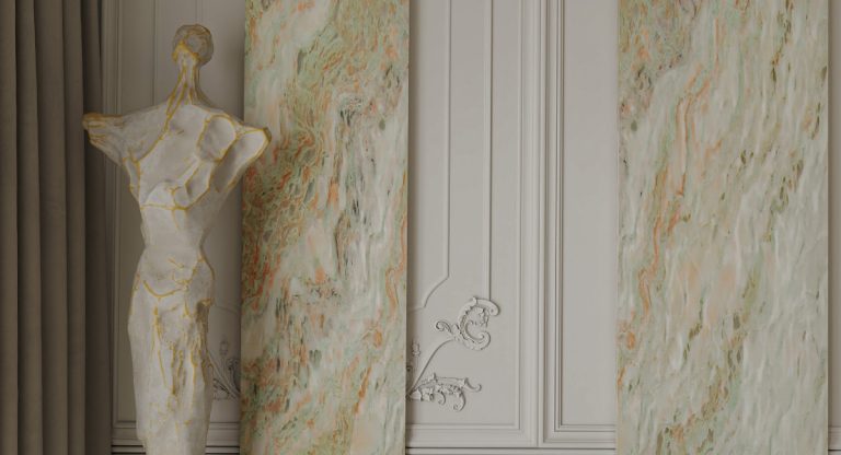 Green Pink Onyx — мрамор — фотография камня
