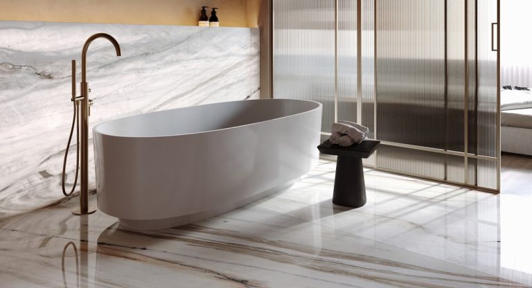 Bianco Lasa Gold — мрамор — фотография камня