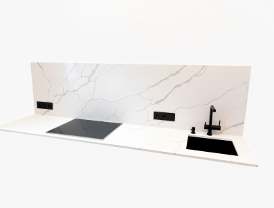 столешница с фартуком из агломерата Nobble Q740